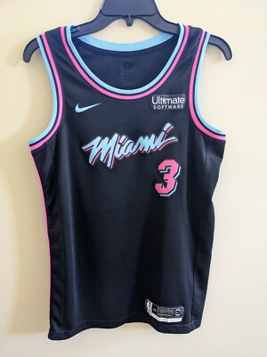 希少❗️ 刺繍❗️NBAユニフォーム Miami Heat Dwyane Wade DWYANE WADE Miami HEAT Vice WAVE City NIKE with LOGO