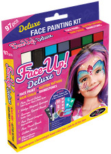 GlitZGlam Original X-LARGE Face Paint Kit FACE-UP Deluxe - 97 Piece