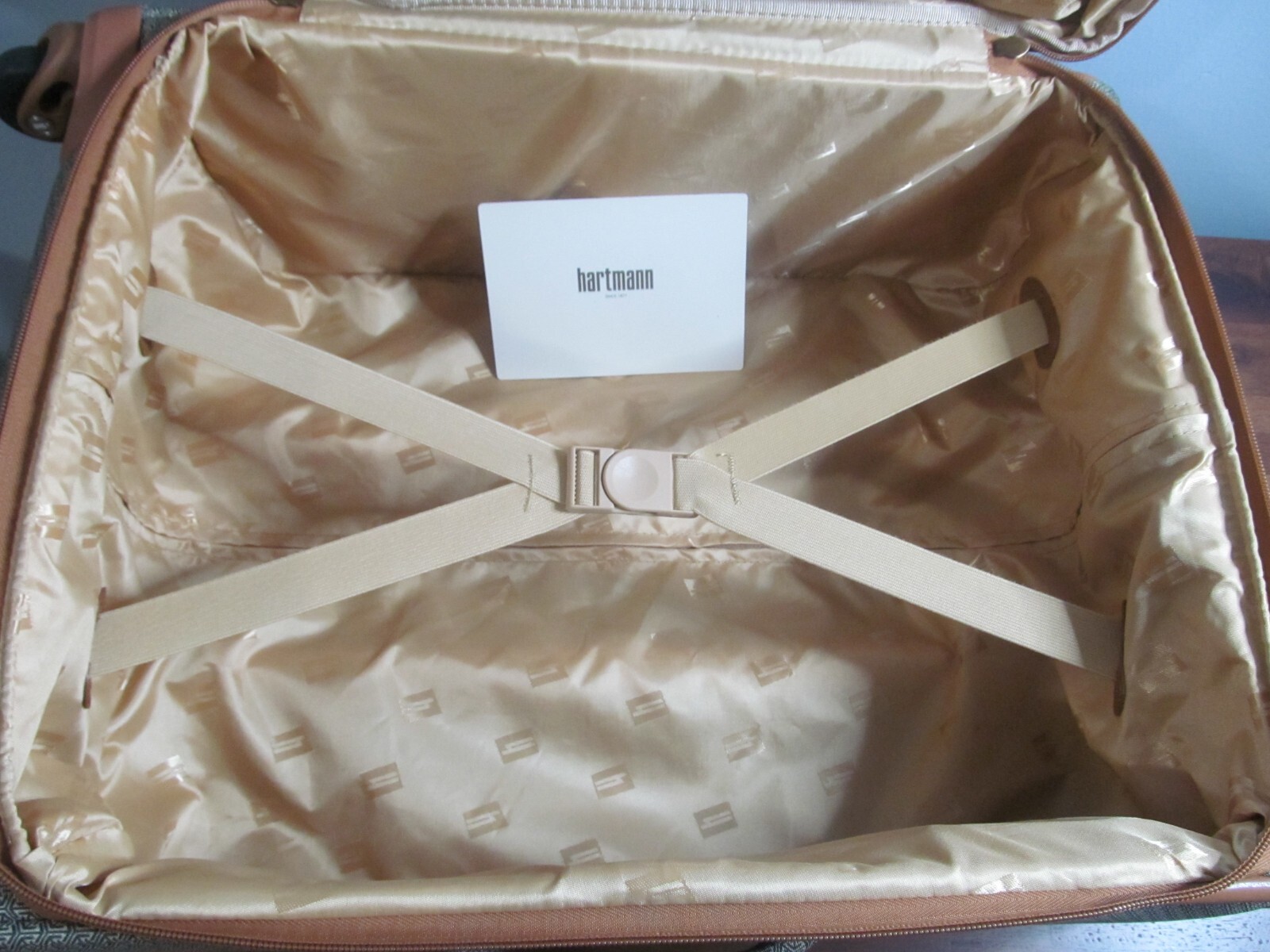 Hartmann Luggage Set. Tan Luxe Carry On, Check In, & Travel Valise, TSA