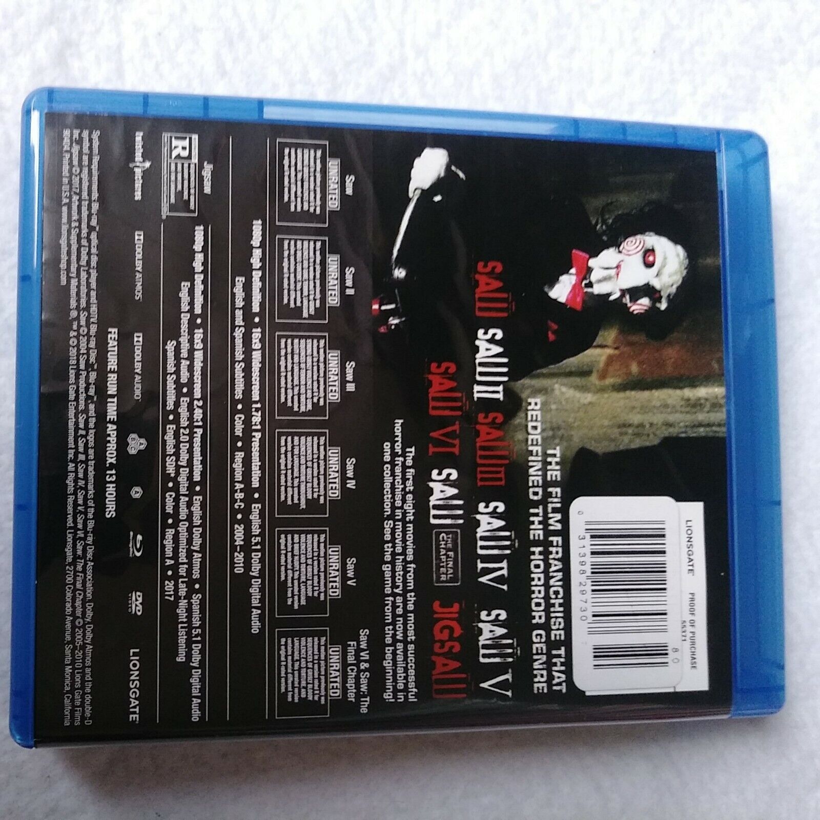 Saw 8-Film Collection (Blu-ray