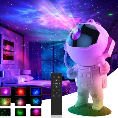 Astronaut Starry Galaxy Projector Night Light Space Nebula Star w/Remote Lamp UK