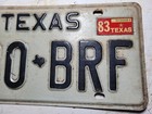 1983 Texas license plate number 980 BRF — photo 3