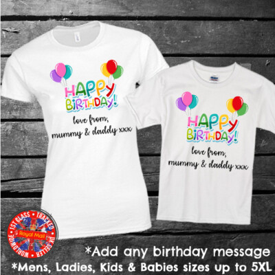 happy birthday customized shirt
