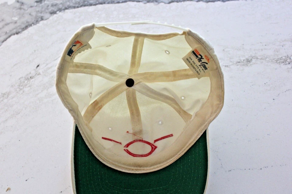 VINTAGE 1990 CINCINNATI REDS Signed Hat w/5 Auto : Davis Larkin Rijo Hatcher + - Image 2 of 4