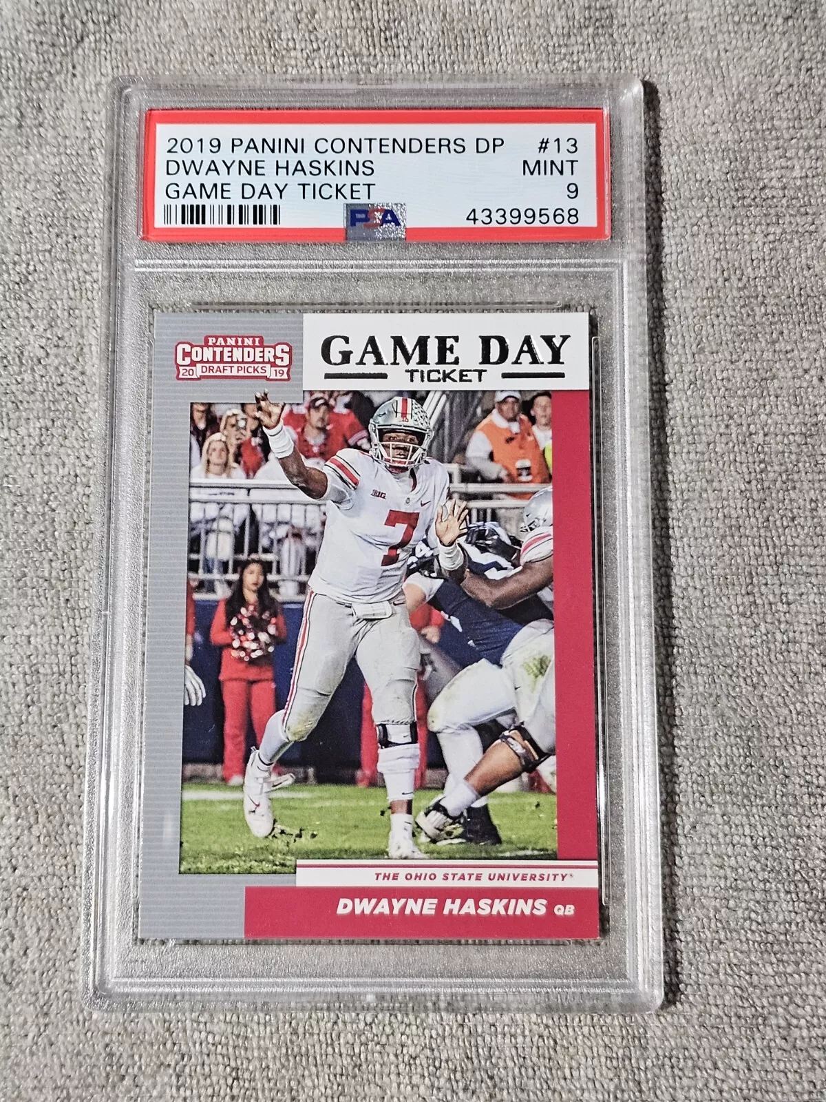 Dwayne Haskins trading card