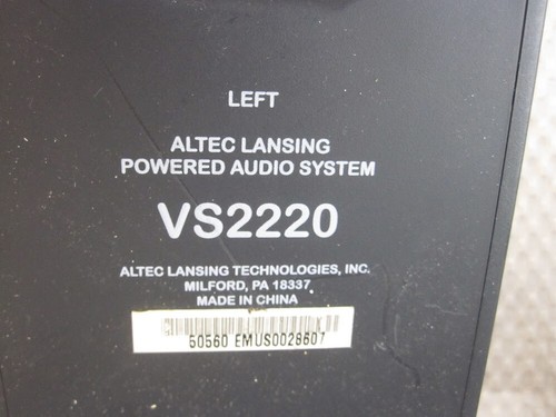 Altec Lansing VS2220 Powered Multimedia Computer Speakers - Works Great - Afbeelding 4 van 6