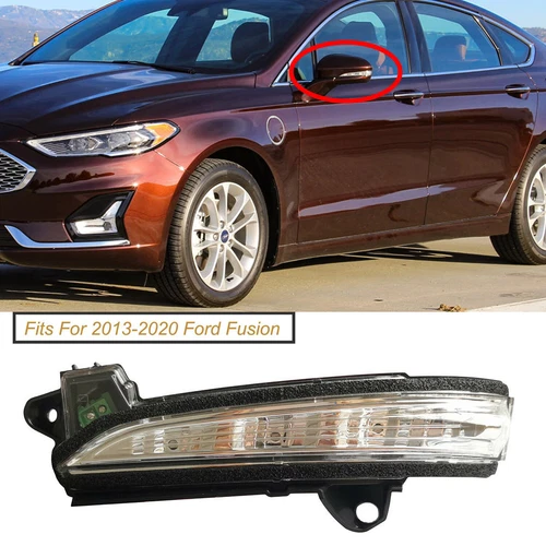 For 2013 -> Ford Fusion Left Side View Mirror LED Turn Blinker Indicator Light