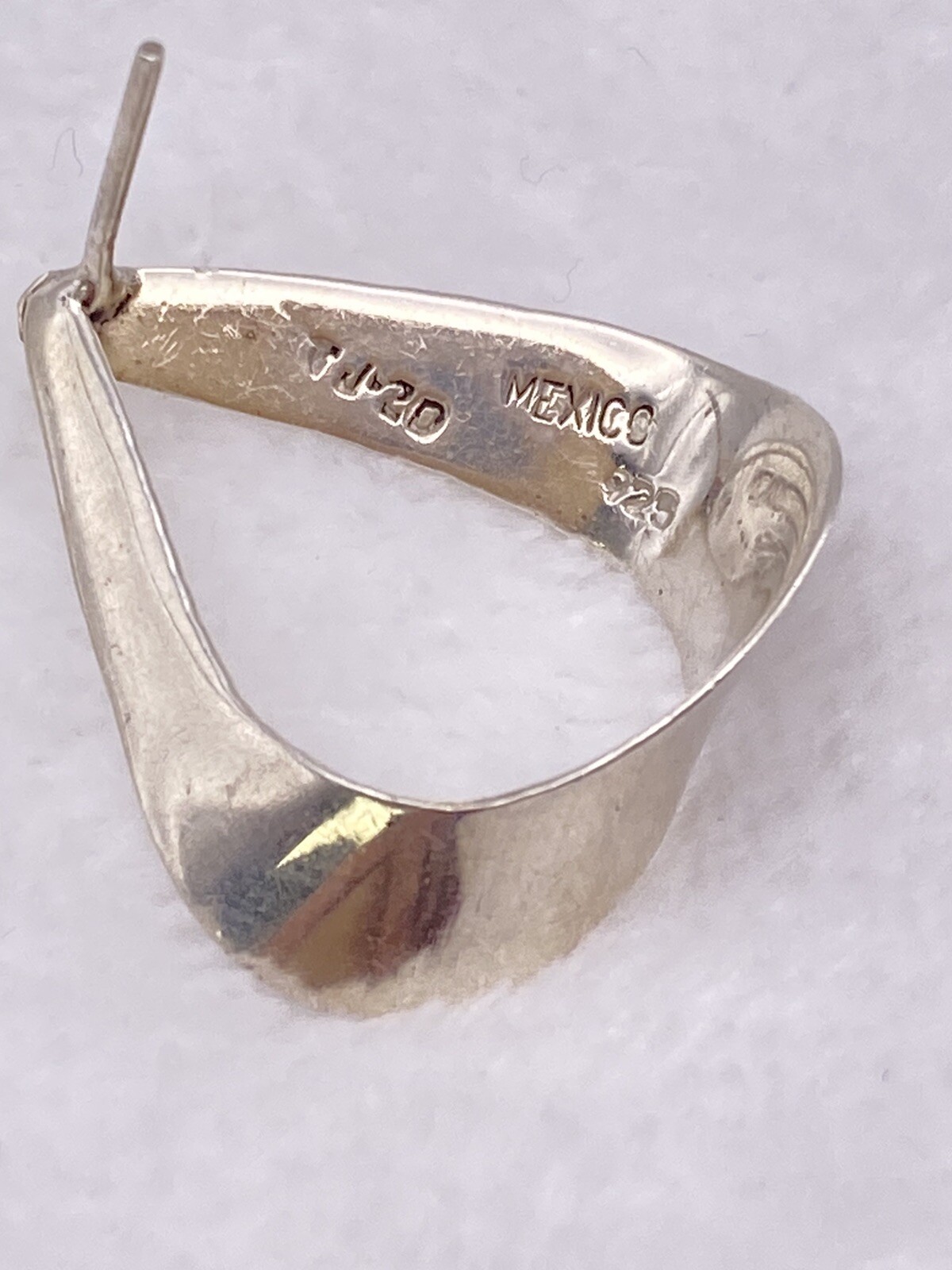 Sterling Silver 925 Triangle Post Stud Earrings - image 2