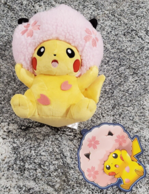 Chery Afro Sakura Pikachu Tokyo Dx Plush Japanese Pokemon Center