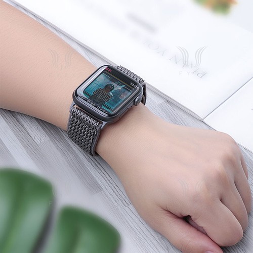 Per Apple Watch Serie 10 9 8 7 6 5 4 Cinturino Elastico Nylon Regolabile Cinturino Orologio - Foto 11 di 27