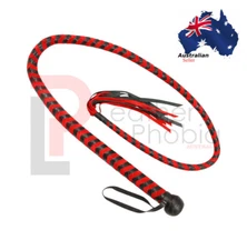 Natural Cow Hide Leather 4 Feet Long 8 Plaits Bull Whip Indiana Jones Style whip