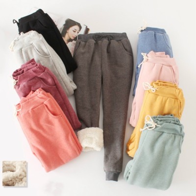 Lady Winter Jogginghose Vlies Jogger Freizeithose Gefüttert Haremshose Kordelzug