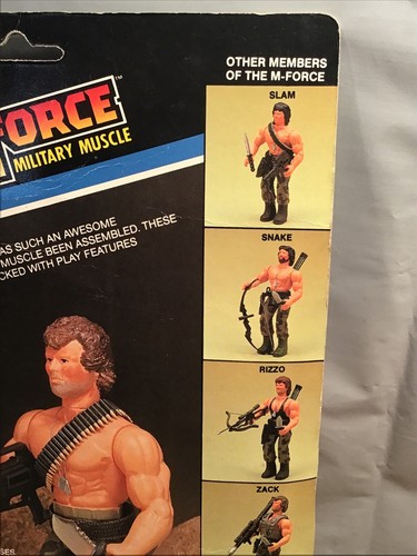 M FORCE MILITARY MUSCLE ACE Red Hat MARCHON 1985 MIB Vintage GI Joe Knockoff Rambo - Bild 5 von 15