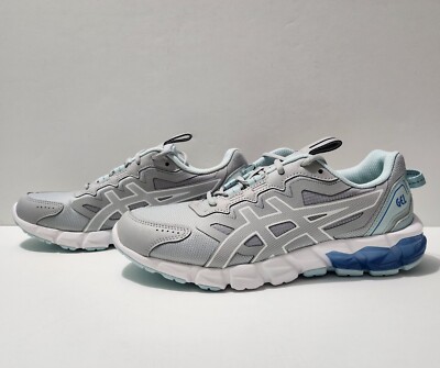 Asics GEL-QUANTUM 90 3 Grey White Blue Women's Shoes Sz 12 (1202A040 024)