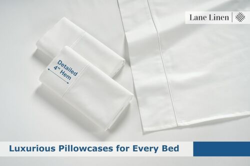 Luxurious 4-Piece Egyptian Cotton Sateen Sheets Set - Full Size 15" Deep Pocket - Picture 8 of 11