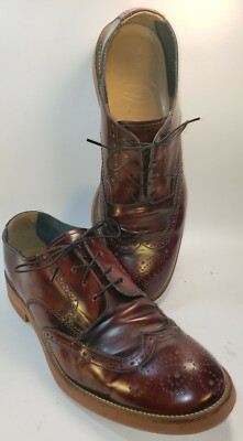 Doucal's Wing Tip Oxford Dress Shoes Men's Size 11M 44EU $395 Made in Italy