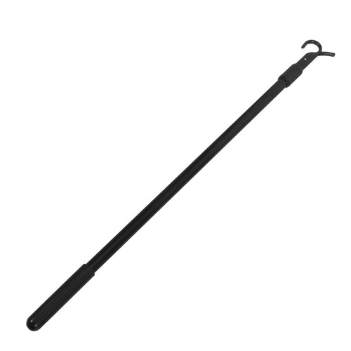 Aluminum Alloy 60CM Curtain Pull Rod Black Adjustable for Easy Installation