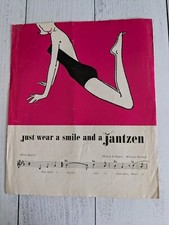 Just Wear A Smile and a Jantzen Sheet Music 1960