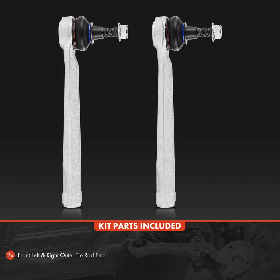 2Pcs Front Outer Steering Tie Rod End for Porsche 911 1999-2013 Boxster Cayman - Image 2 of 4