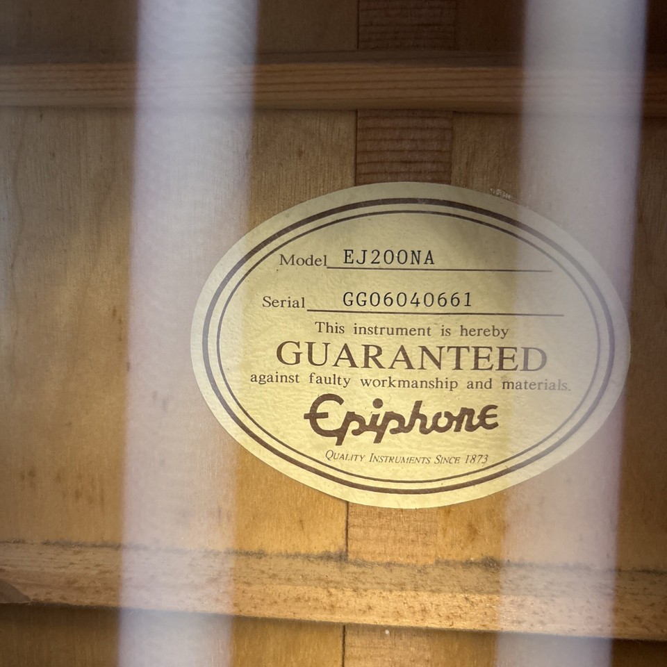 epiphone ej200 acoustic guitar jumbo eBay