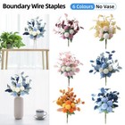 Artificial Eucalyptus Leaves Chrysanthemum Bouquet Faux Flower Home Decoration