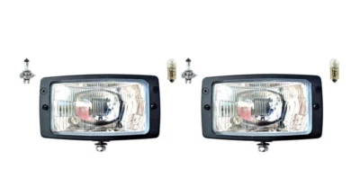 MELTRUCK 2x Hauptscheinwerfer H4 Fernlicht Abblendlicht Positionslicht + Glühbirnen 12V