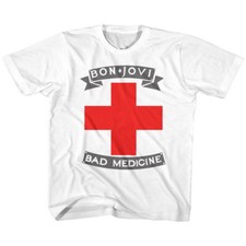 Bon Jovi Bad Medicine Youth T Shirt 2T-YXL Rock Music