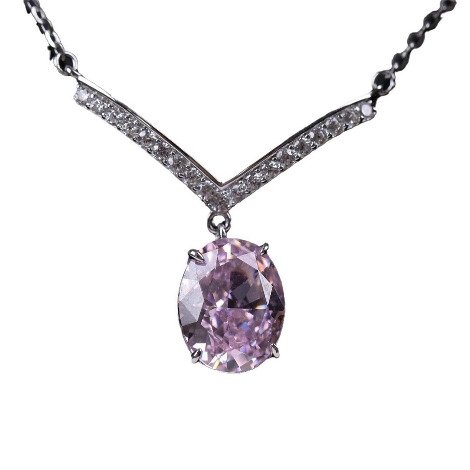 Ciondolo in zircone taglio fiori di ghiaccio S925 a prezzi accessibili... - Immagine 3 di 4