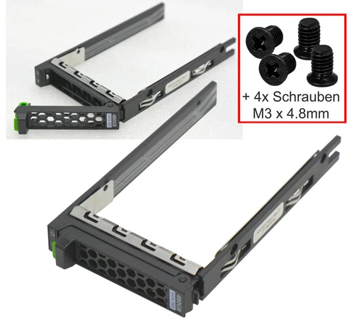 2,5" 6,35cm FSC FUJITSU RAHMEN HDD CADDY RX100-S8 RX1330 M1 M2 M3 RX2540 R07