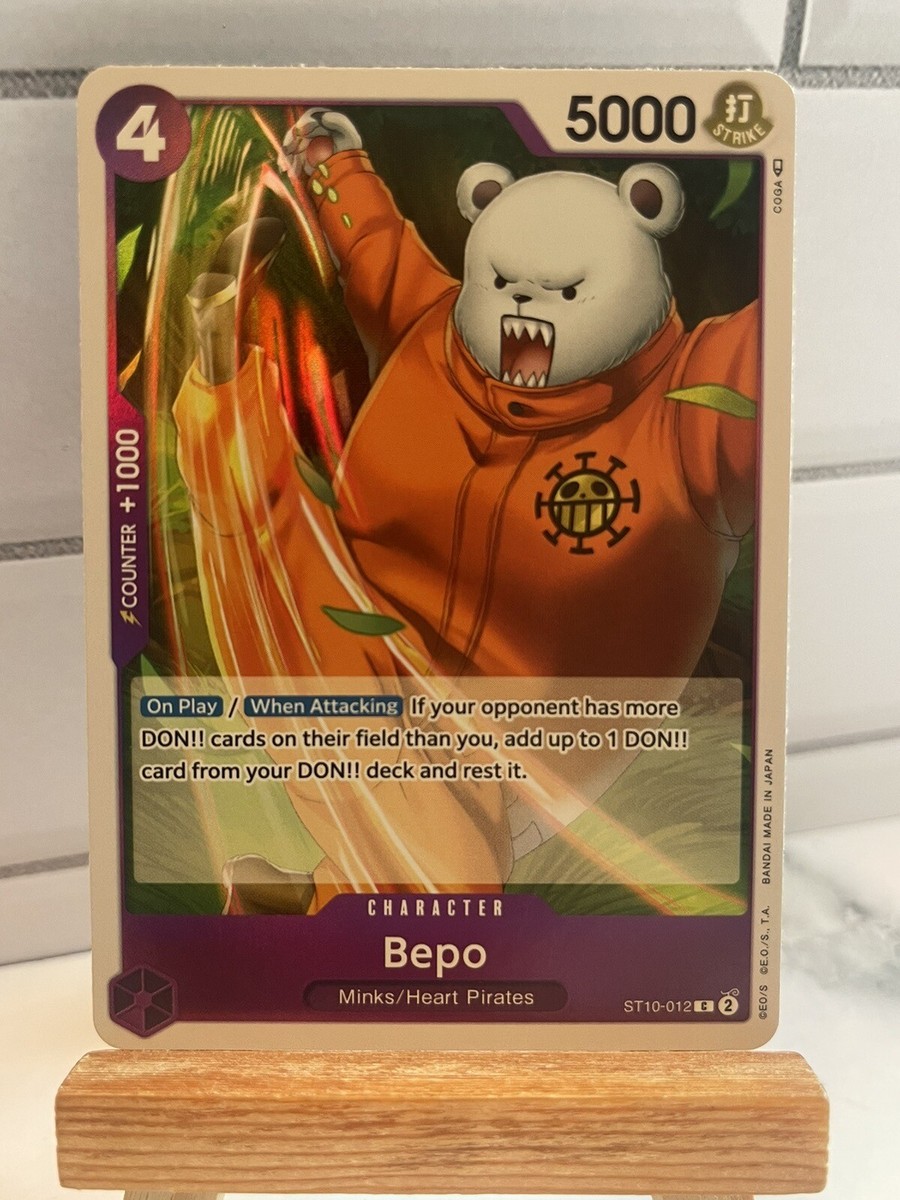 one piece card game ultra deck the three captains Ultimate 3 ST-10 All cards are holographic Bepo ST10-012 Ultra Deck: The