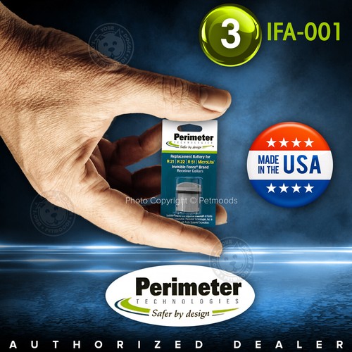 3 Perimeter IFA-001 Batteries - Invisible Fence Dog Collar R21 R22 R51 MicroLite - Picture 2 of 8