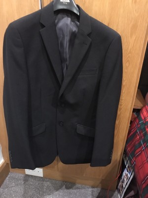 asda black suit jacket