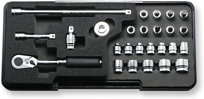 Yamashita Ko-Ken Z-Eal 1/4 6.35mm Buchse Set 26 Teile P2285Z Plastik Koffer Set