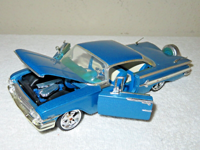 1960 CHEVY IMPALA SUNNYSIDE 1:24 OPENING HOOD & DOORS & WHEELS