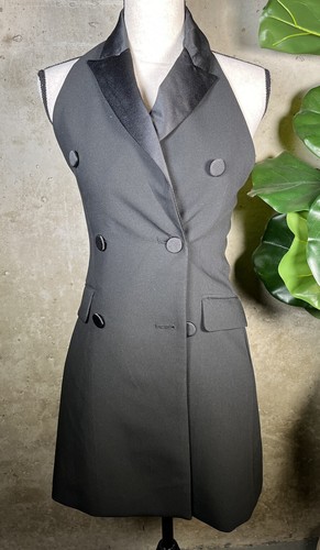 Zara Black Tuxedo Dress Sz. XS | eBay