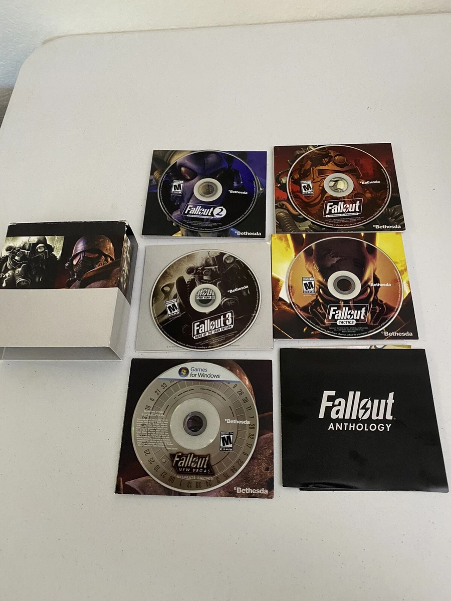 Fallout Anthology (PC: Windows, 2015) GAMES ONLY, FALLOUT 4 DISC.