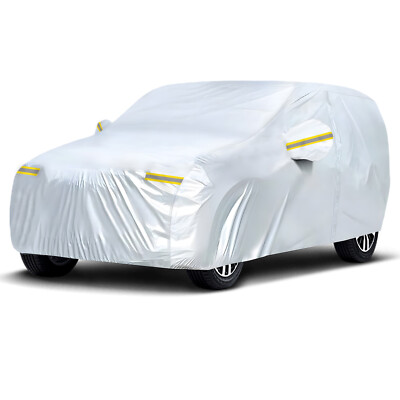 SUV Car Cover Waterproof Outdoor Storage All Weather UV Protection For Cadillac