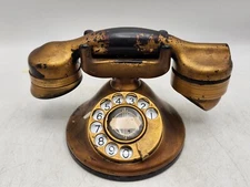 Antique Automatic Electric Monophone Lowboy 1A Painted Rotary Dial Desk Phone