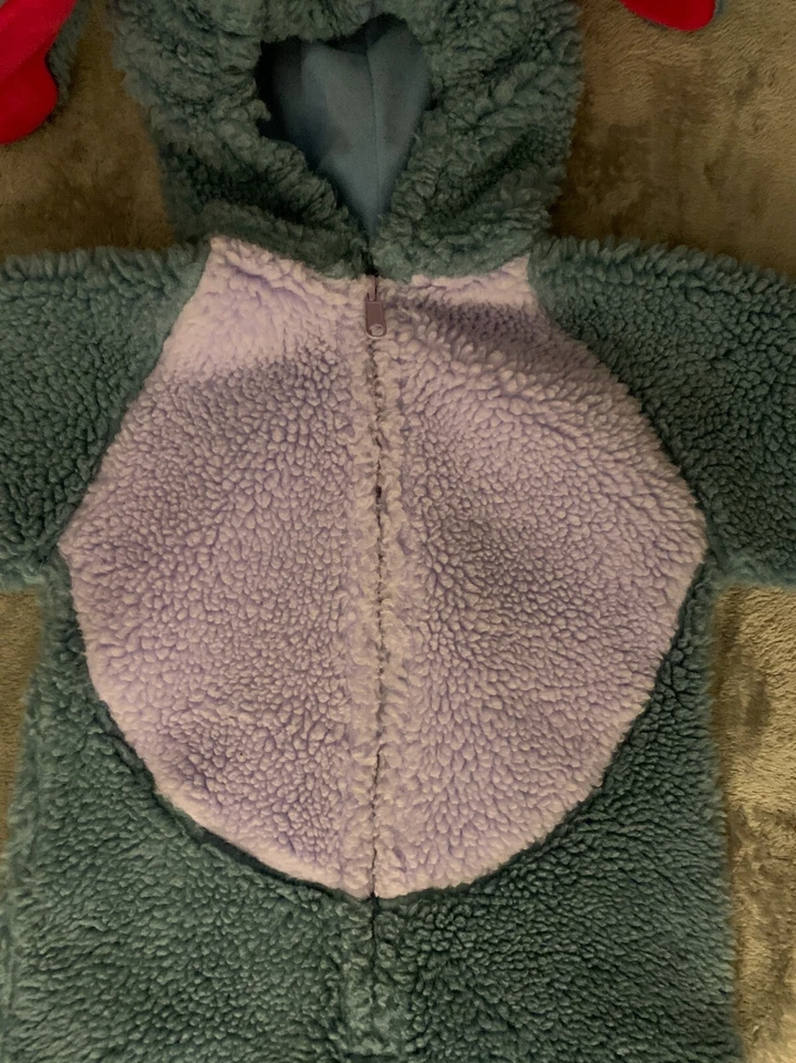 迪士尼商店 EEYORE 小熊维尼重量级卷曲毛绒万圣节服装 2-4T — 第 3/4 张图片