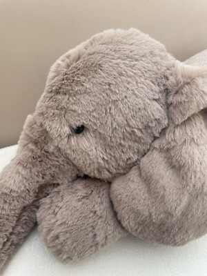 NEW Jellycat Large Smudge Elephant Soft Toy Beige Brown Super Soft
