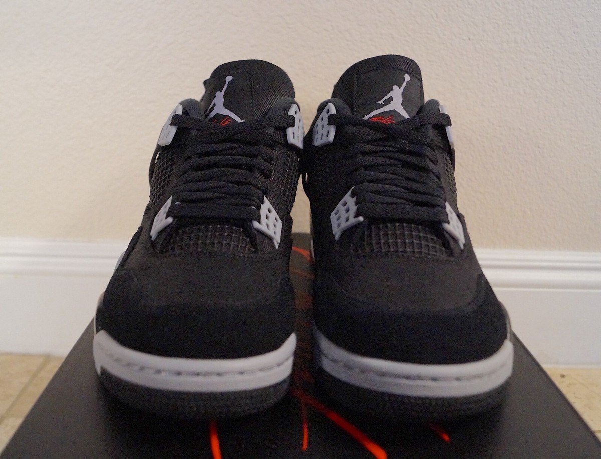 Air Jordan 4 Retro SE Black Light Steel Men's Size 9.5