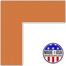 ArtToFrames Custom Orange Octoberfest Picture Photo Frame Mat Matting Board