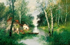 Classic Landscape oil Painting Wall Art Giclee Printed on Canvas P2046