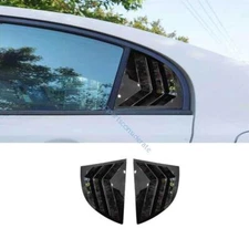 For Honda Civic 12-2015 Glossy Black Side Vent Window Scoop Louver Quarter 2pc
