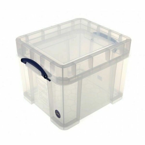 Really Useful Clear Plastic Storage Box 35 Litre Xl 12