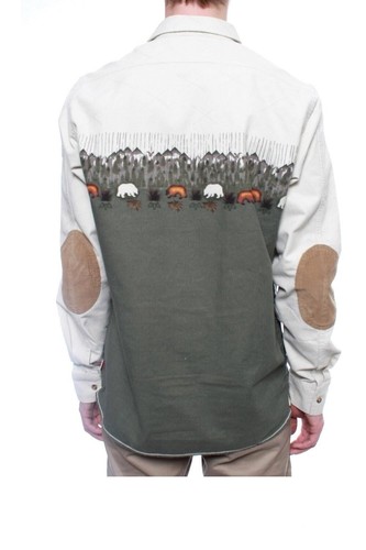 VANS CALIFORNIA DAGGET SHIRT - BONE WHITE Size: Large - Picture 3 of 5