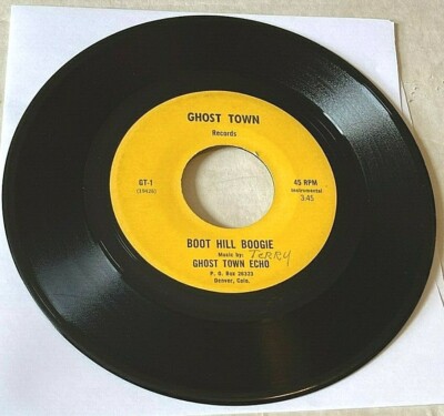 Ghost Town Echoes - Boot Hill Boogie/Ghost Town Hoedown 45 bluegrass HEAR