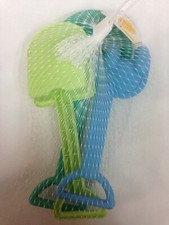 Brand New 3 Piece Sand Toy Set Tools Beach Sand Table Sifter Shovel Rake