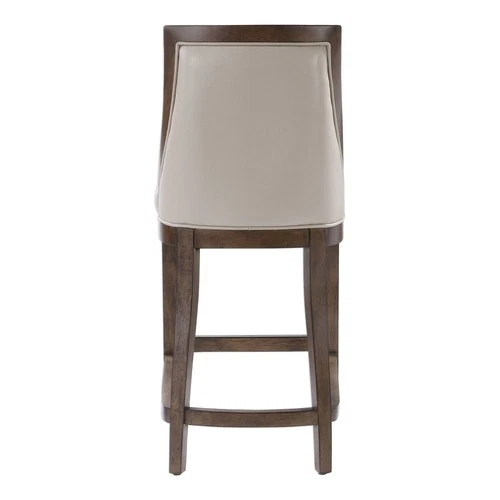 Uttermost 23501 Purcell 19"W Leather Counter Stool - Cappuccino Pebbled Leather - Picture 2 of 5