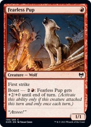 Fearless Pup 136/285 Kaldheim Common